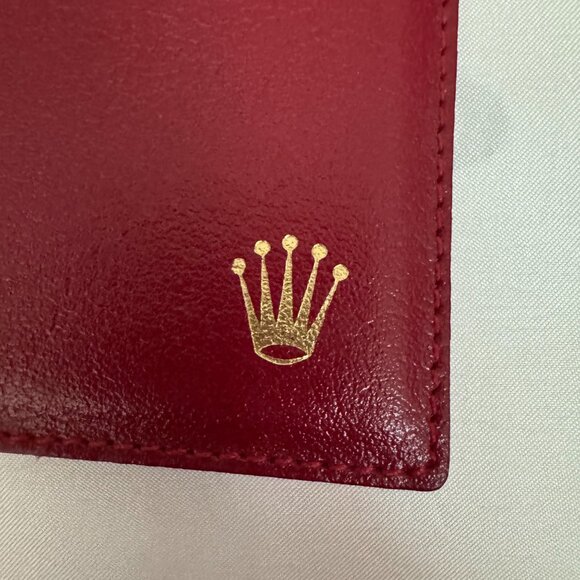 Rolex Red Leather Card Holder with Gold Logo never used!! - Picture 8 of 10